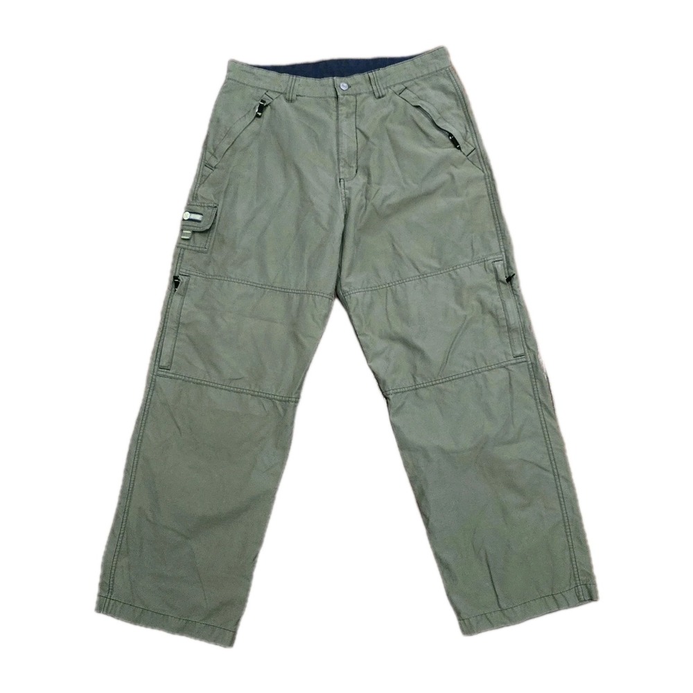 Vintage Hurley GTG Cargo Pants 35x32 Olive Green Y2K Utility Skater Grunge Macau